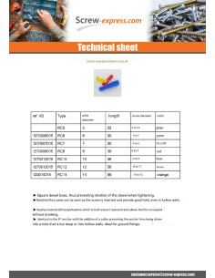 Plug With Collar RAM RC 14X69 ORANGE 2