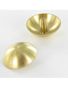 Cap ROUND. Brass Diameter 15 rod M3X5.4