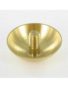 Cap ROUND. Brass Diameter 15 STEM M3X5.4 2