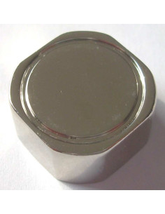 Fixation Mirror Nickel Plated Brass And Flange 22X22