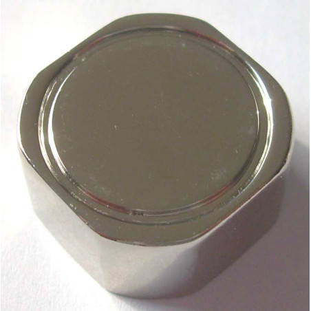 1 x Fixation Mirror Nickel Plated Brass And Flange 22X22