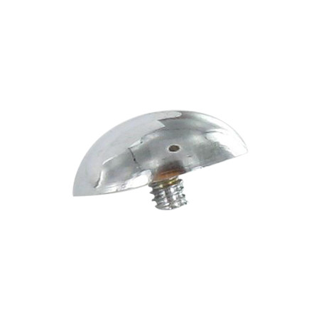 1 x Cap Round Chrome Plated Brass Diameter 15 rod M3