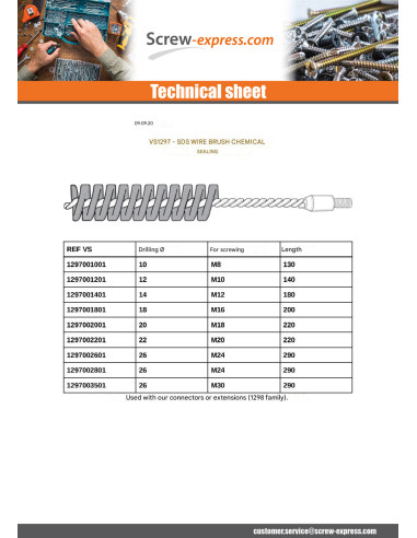 1 x BRUSH Metallic Diameter 26 Linch Pin M24