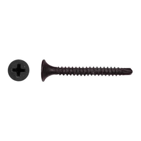 1 x Drywall Screw For Point Self Drilling Phillips Of 2 3.5X45 Phosphated Plain