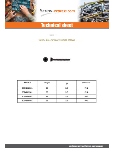 1 x Drywall Screw For Point Self Drilling...