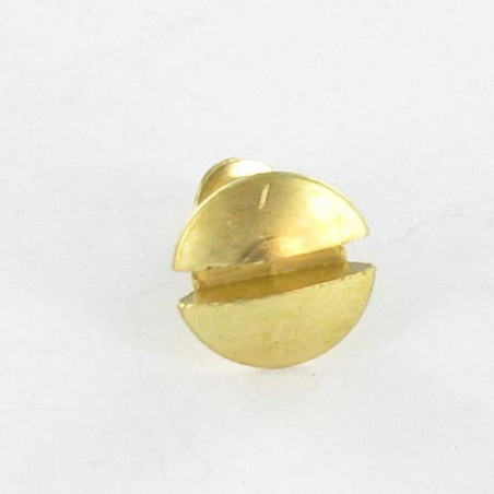 1 x Savis Chipsboard Screw Pan Countersunk Head Slotted 4X12 Brass Plated Steel