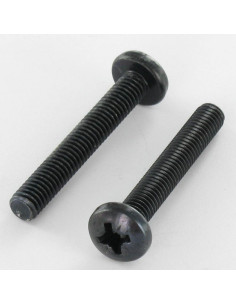 Machine Screw Cylindrical Button Head Pozi 2 M4X8 Black...