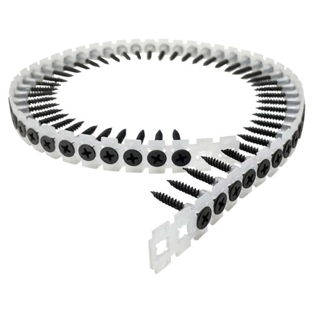 1 x Roll of plasterboard 50 screws for gun Phosphated Plain 3.5X55