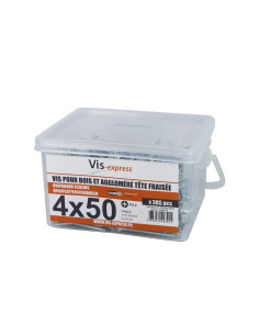 Bucket Of 385 Chipboard Screws 4X50 Countersunk Head Pozi...