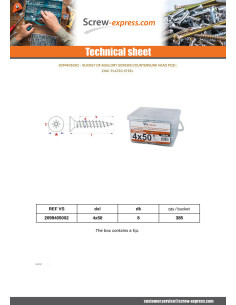 Bucket Of 385 Chipboard Screws 4X50 Countersunk Head Pozi... 2