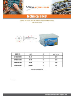 Bucket Of 140 Chipboard Screws 5X80 Countersunk Head Pozi... 2