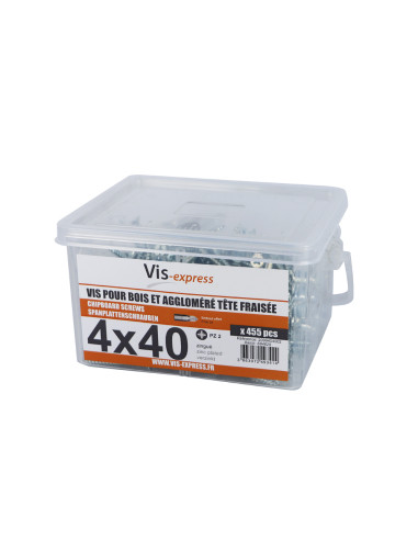 1 x Bucket Of 455 Chipboard Screws 4X40...