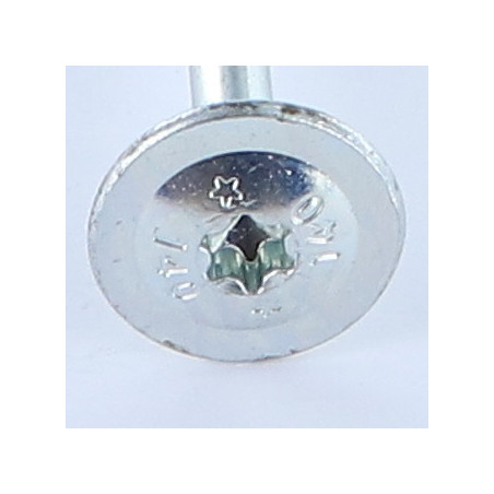 1 x Savis Chipsboard Screw Disc Head Screw T40 8X100 Zinc Plated