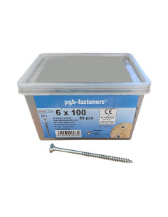 Bucket Of 85 Chipboard Screws 6X100 Countersunk Head Pozi...
