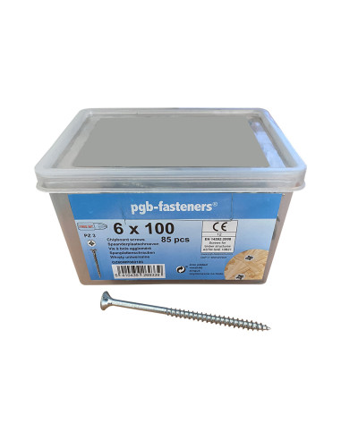 1 x Bucket of 85 Chipboard Screws 6X100...
