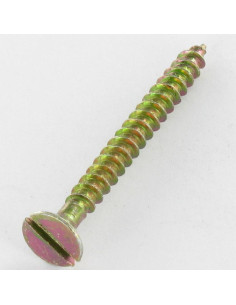 Chipboard Screw Countersunk Head Slotted 6X30 Yellow Zinc