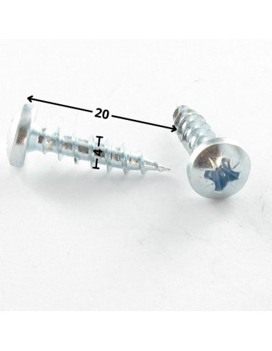1 x Chipboard Screw Premium Round Head Pozi PZ2...