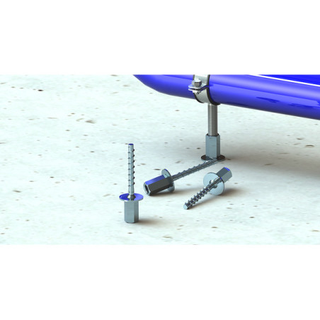 1 x Screw For Concrete Female Zinc Plated 6X55