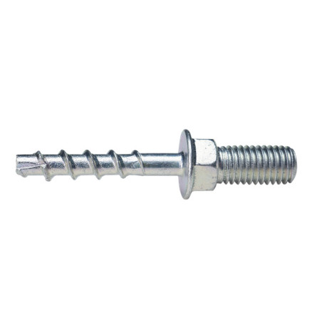 1 x Screw For Concrete Head THREADED MALE Flange 6X40 Zinc Plated