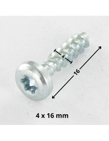 1 x Chipboard Screw Round Head T20 4X16 Without...