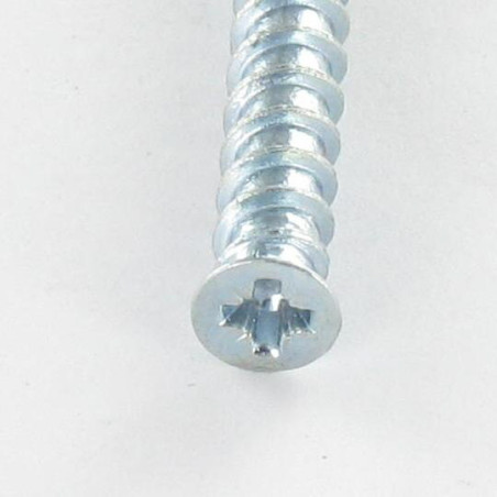 1 x Euro screw Countersunk Head Pozi 6X20 Head Diameter: 10 Zinc Plated to