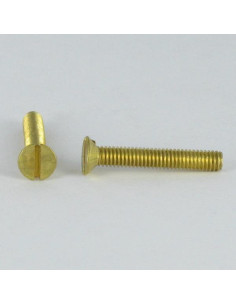 Machine Screw Brass Countersunk Head Slotted M3X6 micro...