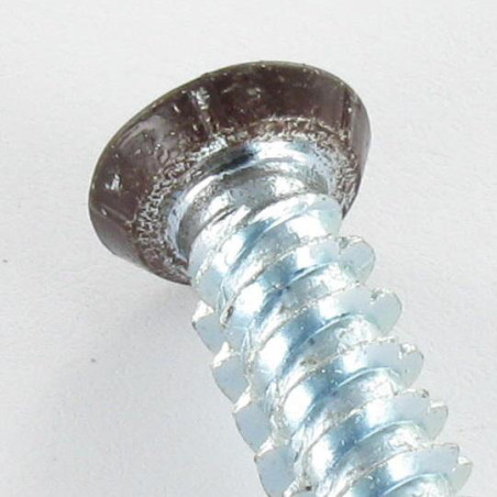 1 x Screw Concrete Countersunk Head RED 7.5X120 T30 Zinc Plated Ral8017/Chocolate Brown