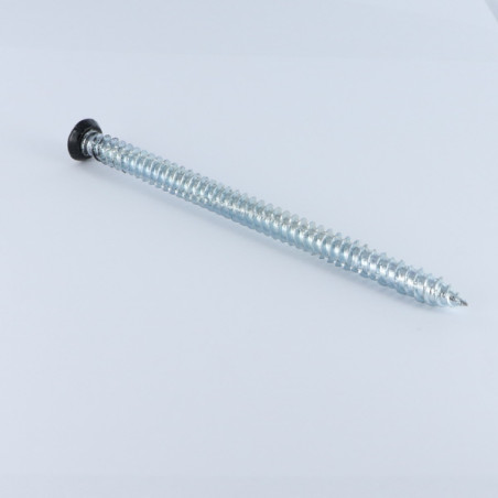 1 x Screw Concrete Countersunk Head RED 7.5X120 T30 Zinc Plated Ral9005/Jet Black