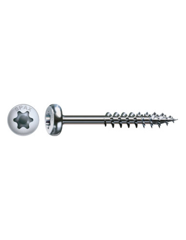 1 x Spax Wood Screw Round Head T-STAR+ T30...