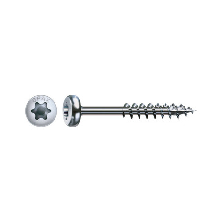 1 x Spax Wood Screw Round Head T-STAR+ T30 Wirox 6X80 Thread Length: 61