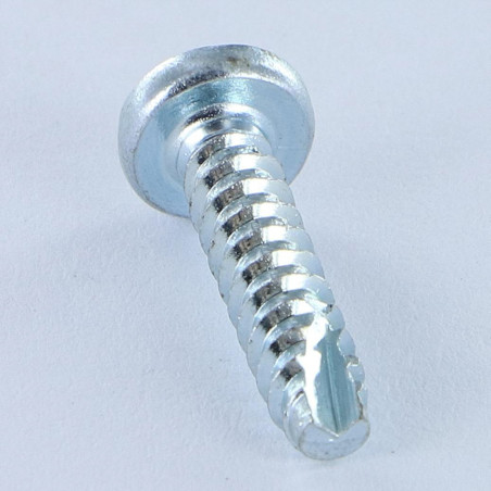 1 x Screw For Plastic Cylindrical Button Head Pozi 3.5X 5/8 cut Type 17 Drilling Point Zinc Plated