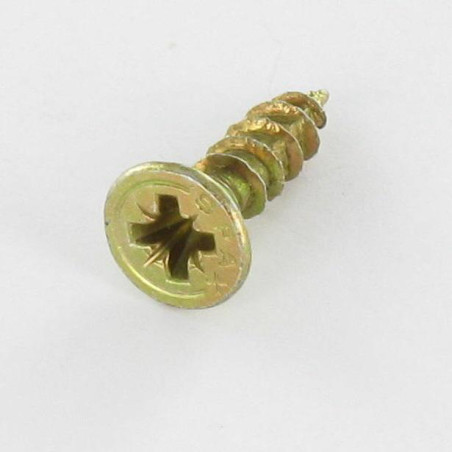1 x Screw Spax Countersunk Head Pozi PZ2 3.5X16 Head Diameter: 7 Full Thread Yellow Zinc