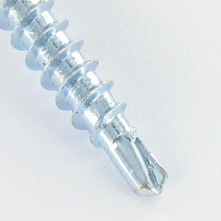 1 x Self Drilling Hexagonal Head 4.8X35 Neoprene Bonded Sealing Washer Epdm Zinc Plated Ral7004/Signal Grey