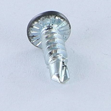 1 x Self Drilling Cylindrical Button Head Phillips 3.9X13 Zinc Plated Ral7016/Anthracite Grey