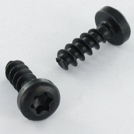 1 x Screw For Plastic Pan Head T10 3X8 Black Zinc Plated micro screw