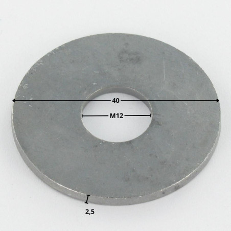 1 x Washer Flat M12X40X2.5 LL Hot Dip Galvanized