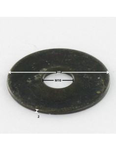 Washer Flat M10X27X2 L Black Zinc Plated 2