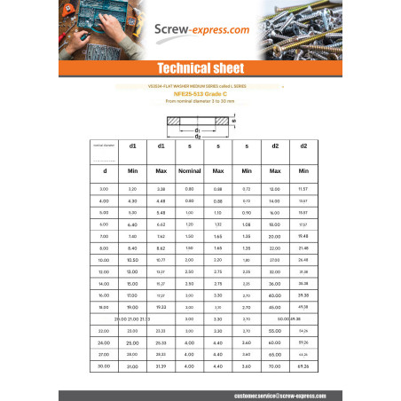 1 x Washer Flat M10X27X2 L Black Zinc Plated