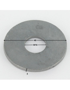 Washer Flat M16X40X3 L Hot Dip Galvanized 2
