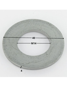 Washer Flat Carpenter 14X40X4 M12 Hot Dip Galvanized... 2