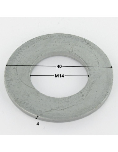 1 x Washer Flat Carpenter 14X40X4 Hot Dip...