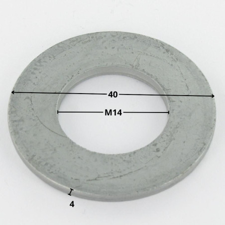 1 x Washer Flat Carpenter 14X40X4 M12 Hot Dip Galvanized Small Bag