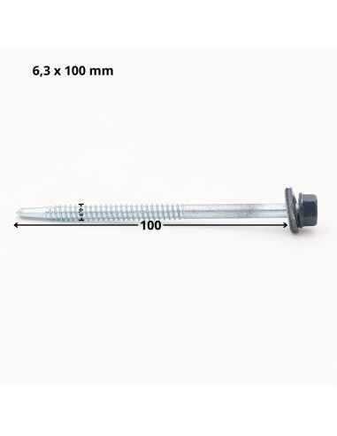1 x Self Drilling Hexagonal Head 6.3X100...