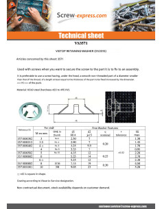 Washer DETENTION VISTOP 10 Zinc Plated 2
