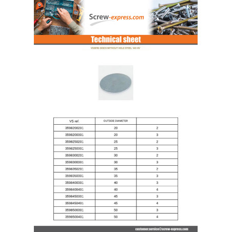 1 x Flat Washer Without Hole 30X1 Zinc Plated
