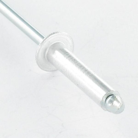 1 x Blind rivets Aluminium Stahlgewinde 4.8X25 Flat Head Ral7035/Light Grey