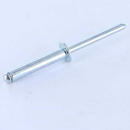 1 x Rivet Steel/ steel ZING 4X16 Thickness Of Panel 10 to 12 Flat Head