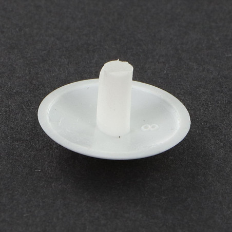 1 x Cap Plastique Head Diameter: 15 DT 3 Length 6 Ral9010/Pure White
