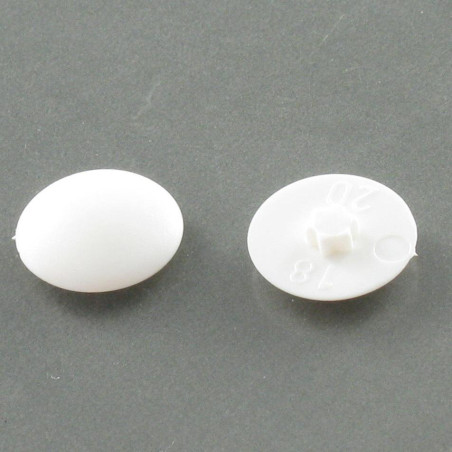 1 x Cover Cap Countersunk Head Torx T30 Head Diameter: 16.5 white nylon