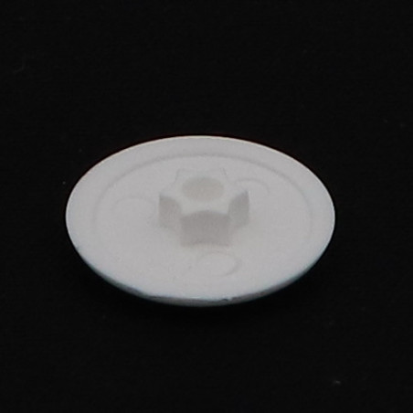 1 x Cover Cap Countersunk Head Torx T25 Head Diameter: 13.5 white nylon